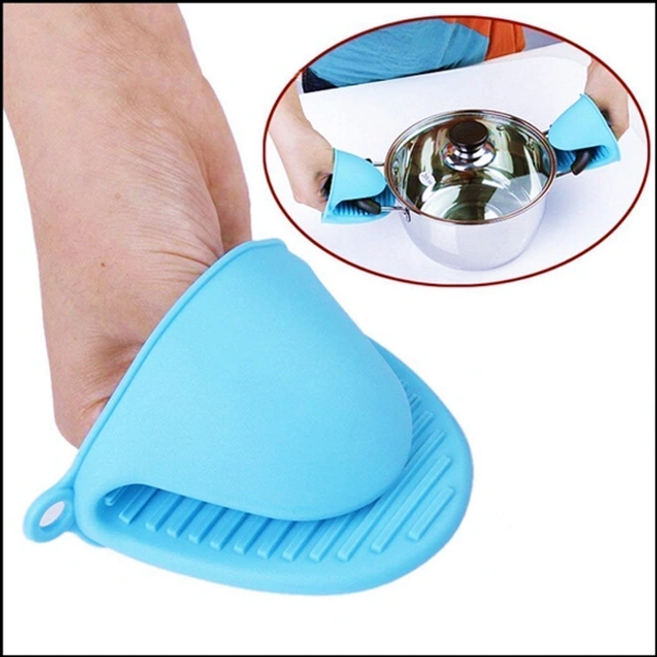 Silicone Pot Holder Heat Resistant, Oven Mitts Glove Cooking Pinch Grips Glove Hand Clip Convenient Pot Holder Kitchen Pot Holder Utensil Tool (Multicolor) – Set of-2 